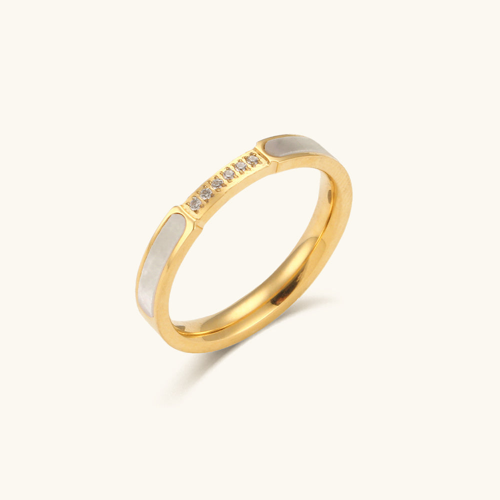 Bague en Or avec Diamant-Simulant Gabrielle