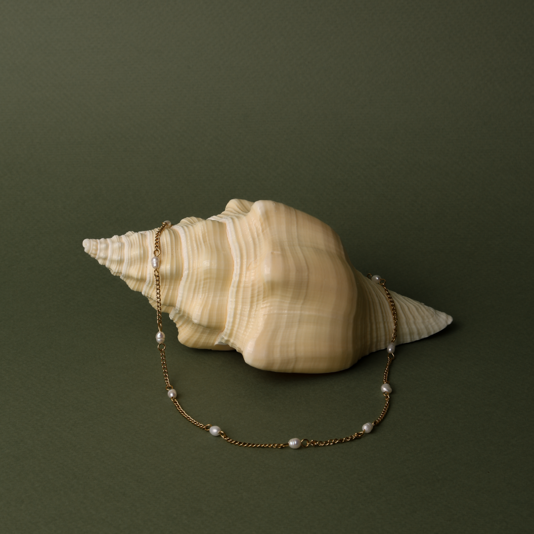 Collier Choker en Perles d'Or Fines