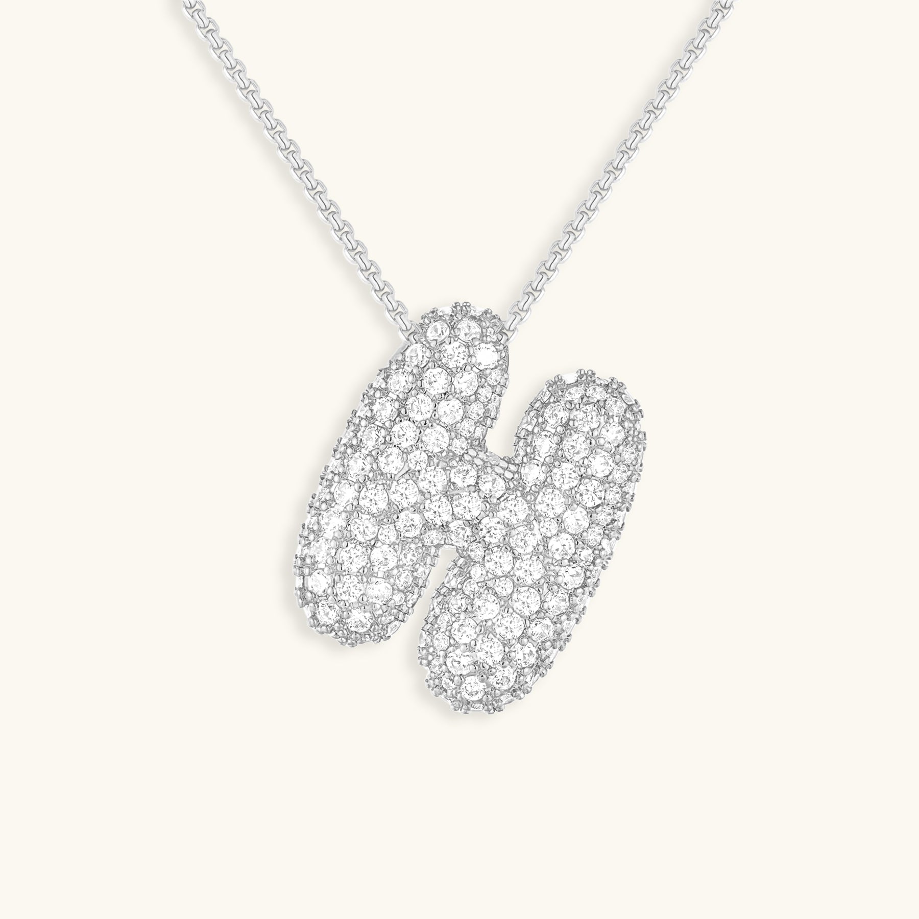 Collier Bubbly Initial-Diamant