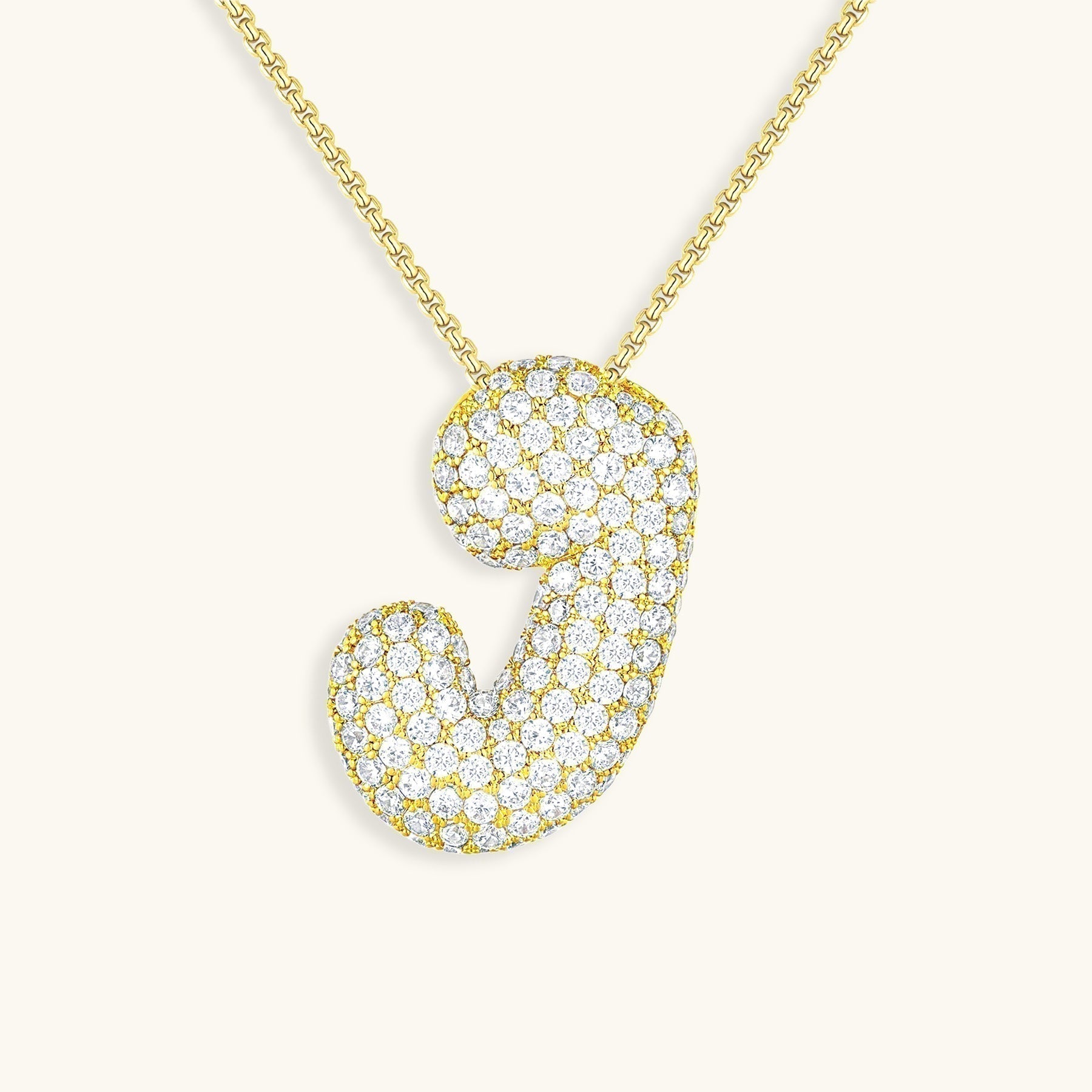 Collier Bubbly Initial-Diamant