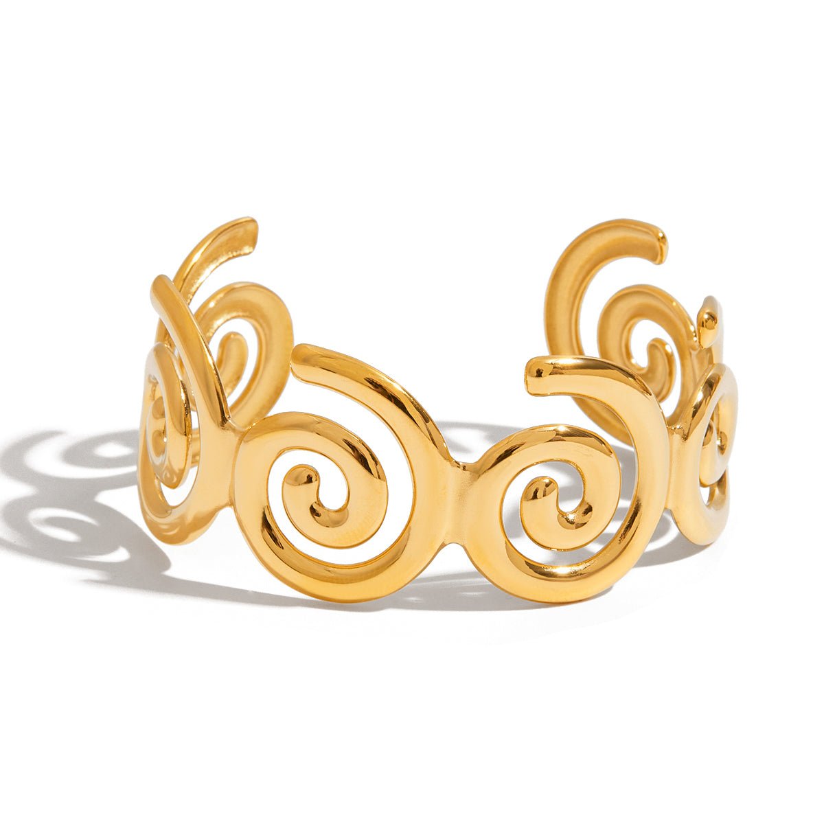 Bracelet Orelia Swirl en Or 18K