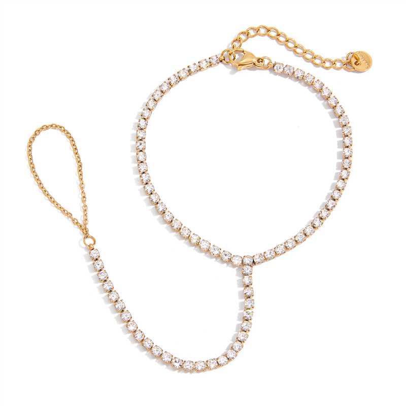 Bracelet en Anneau en Cristal Everlyse | Or 18K