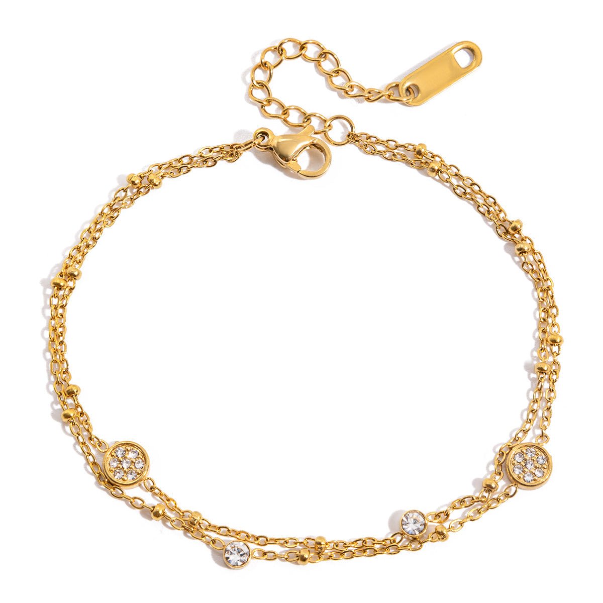Bracelet Chaîne Aurielle Duo | Or 18K