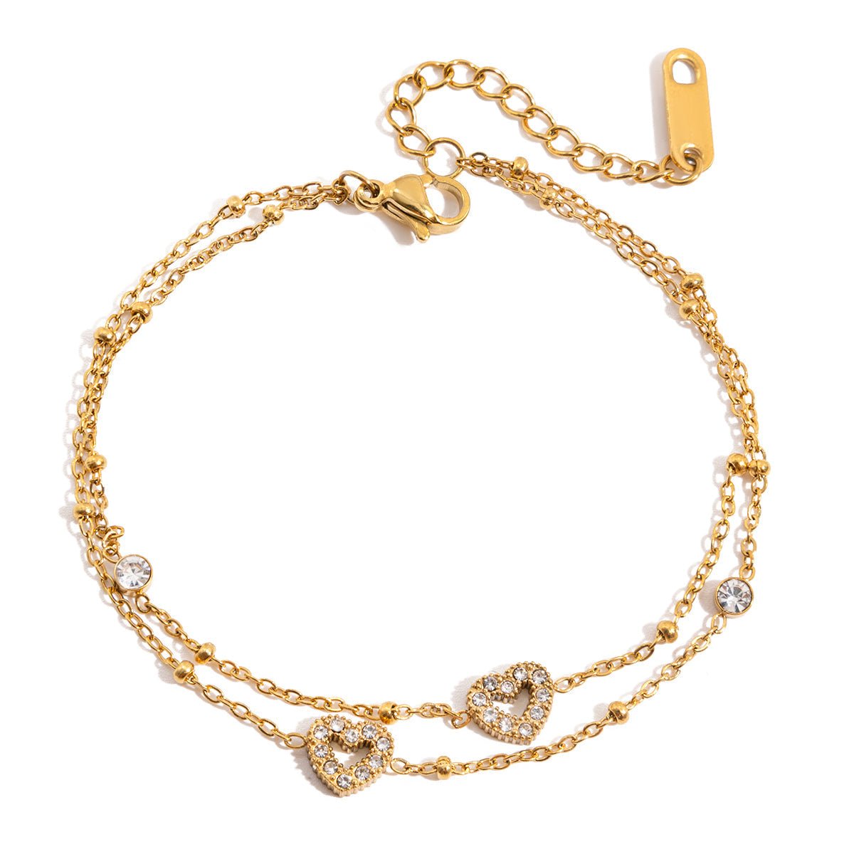 Bracelet Elysia Cœur | Or 18K