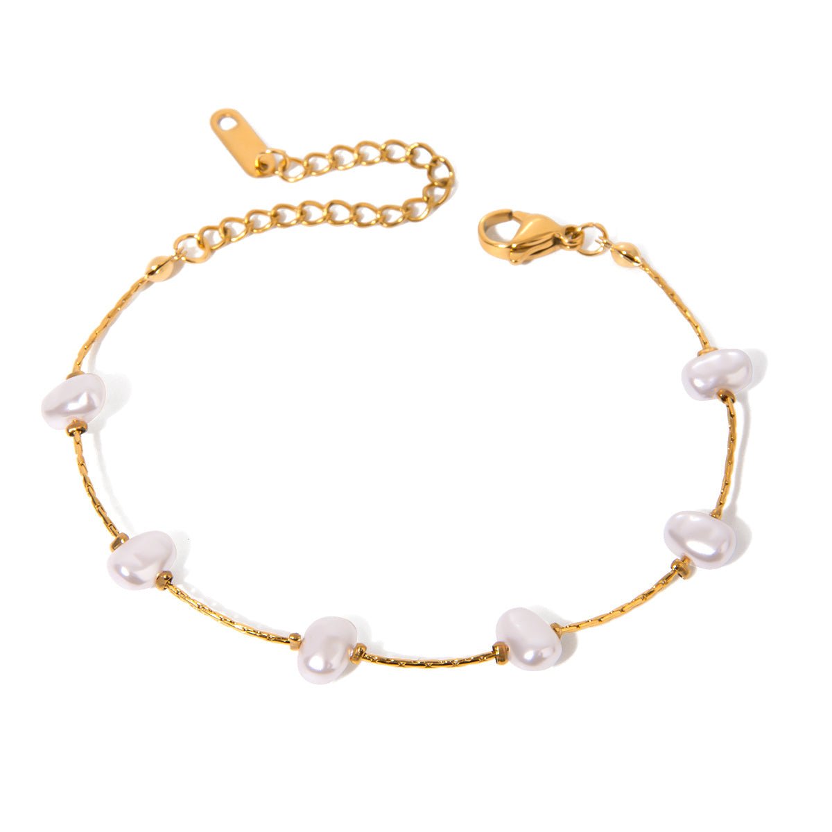 Bracelet de perles Nuvia | Or 18K