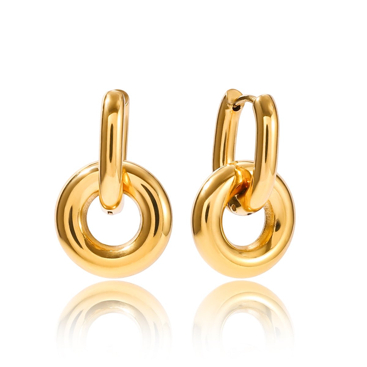 Boucles d'oreilles Orianne en forme de goutte | Or 18K