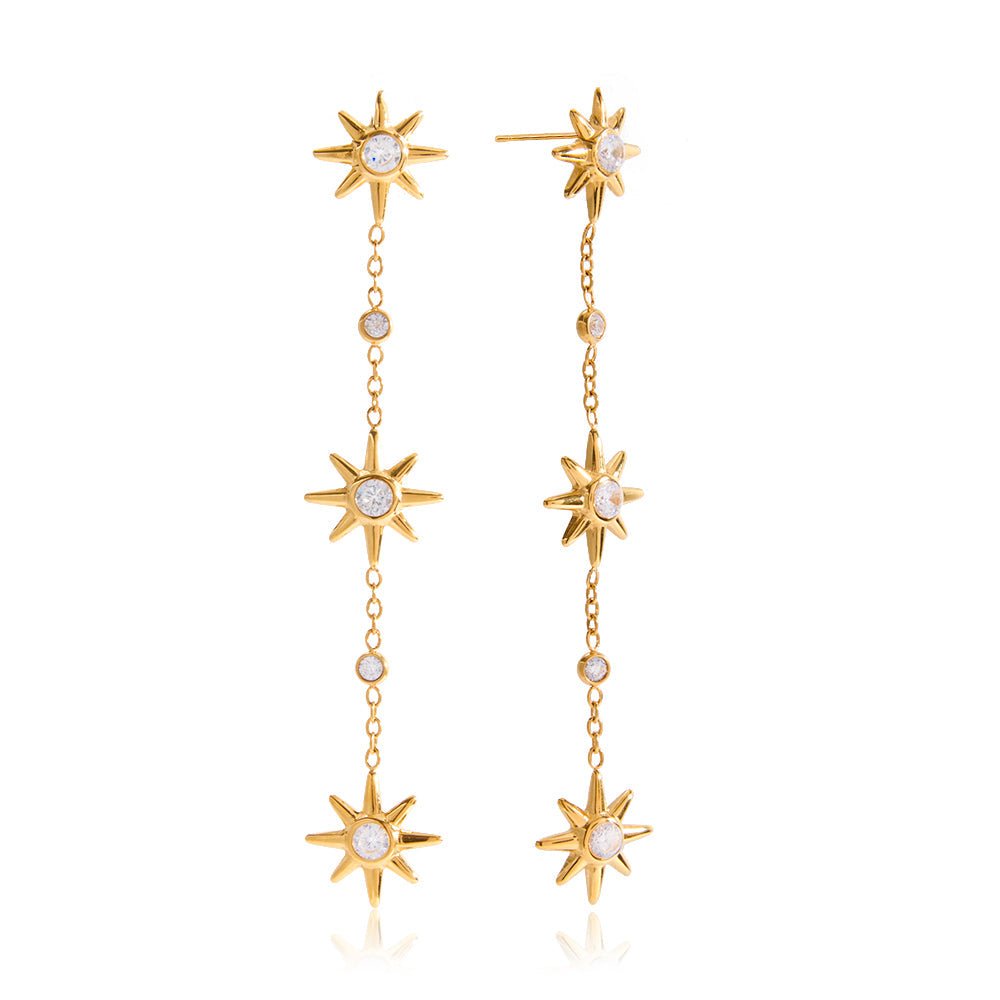 Boucles d'oreilles Sulien Tropfohrstecker | Or 18K