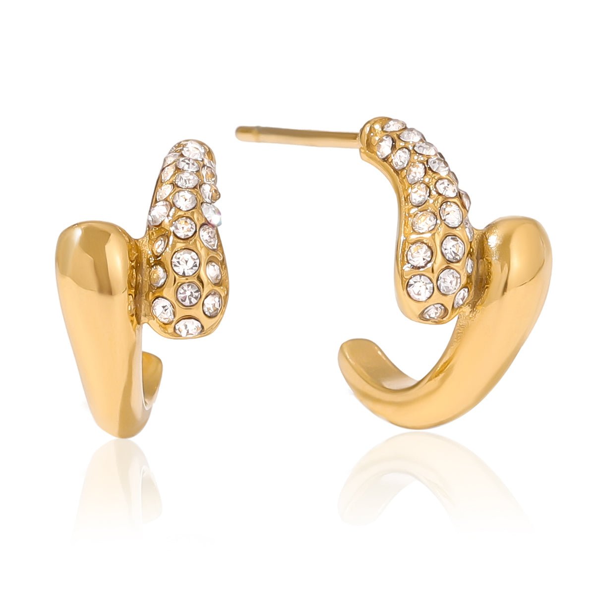 Boucles d'oreilles Kaila Hoop | Or 18K