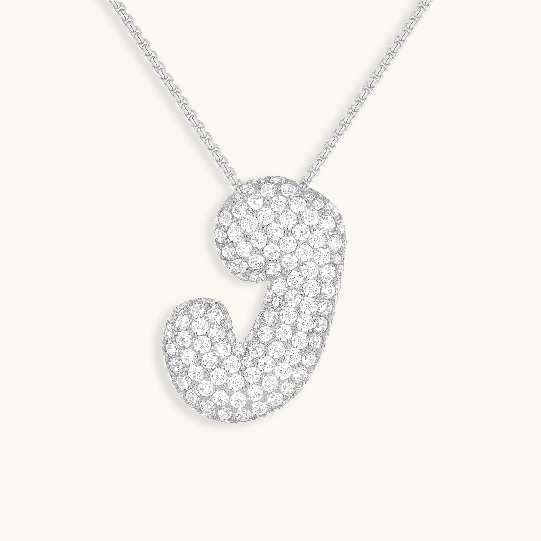 Collier Bubbly Initial-Diamant