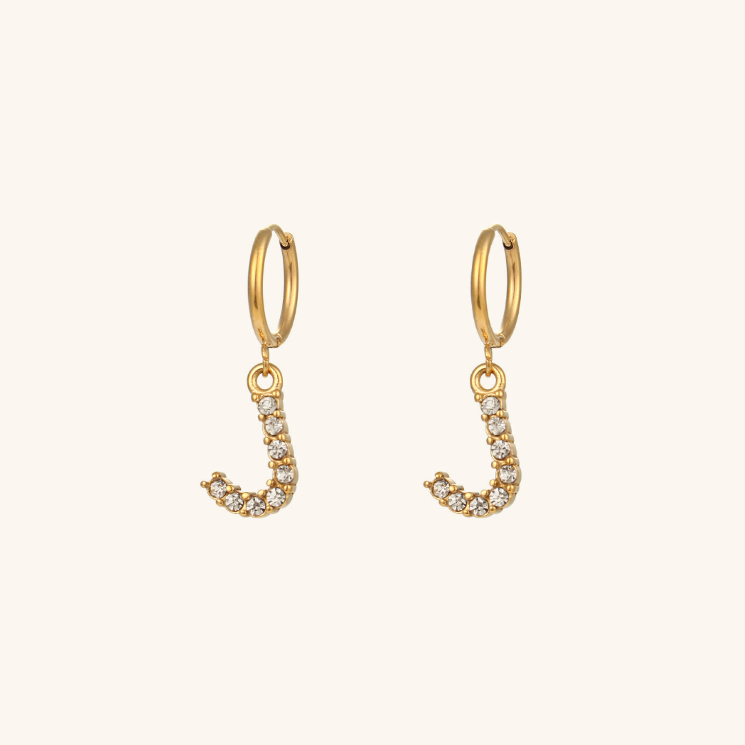 Boucles d'oreilles Initiales Wilhemina