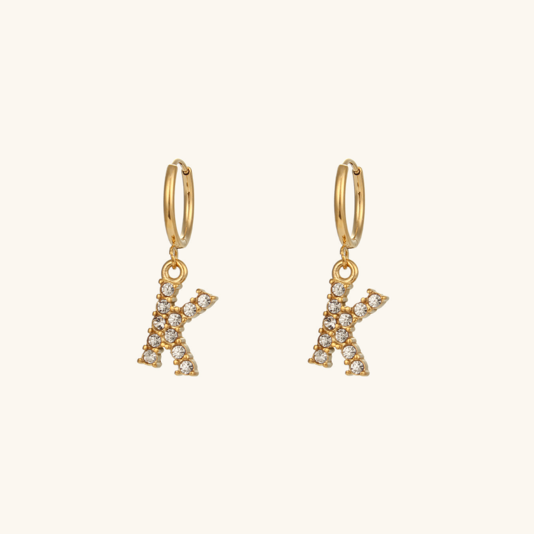 Boucles d'oreilles Initiales Wilhemina