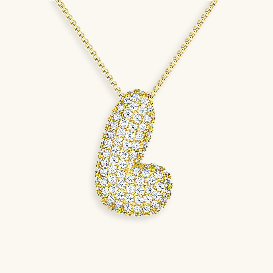 Collier Bubbly Initial-Diamant