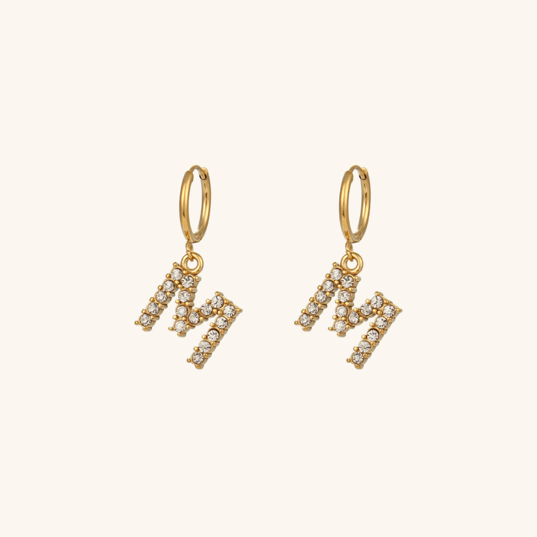 Boucles d'oreilles Initiales Wilhemina