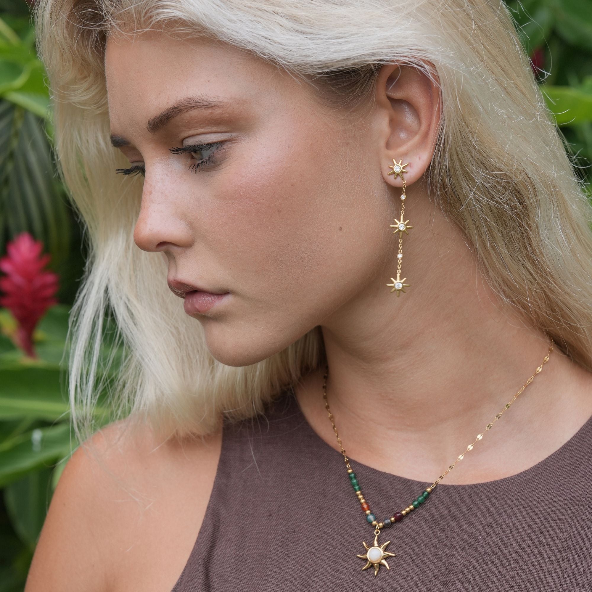 Boucles d'oreilles Sulien Tropfohrstecker | Or 18K