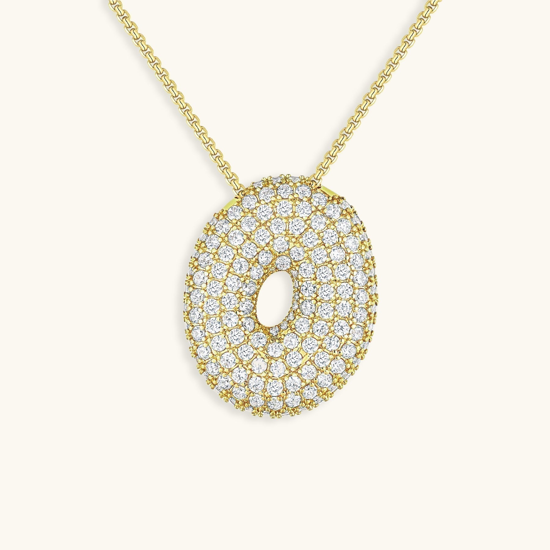 Collier Bubbly Initial-Diamant