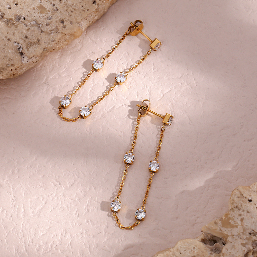 Boucles d'oreilles en diamant Iris