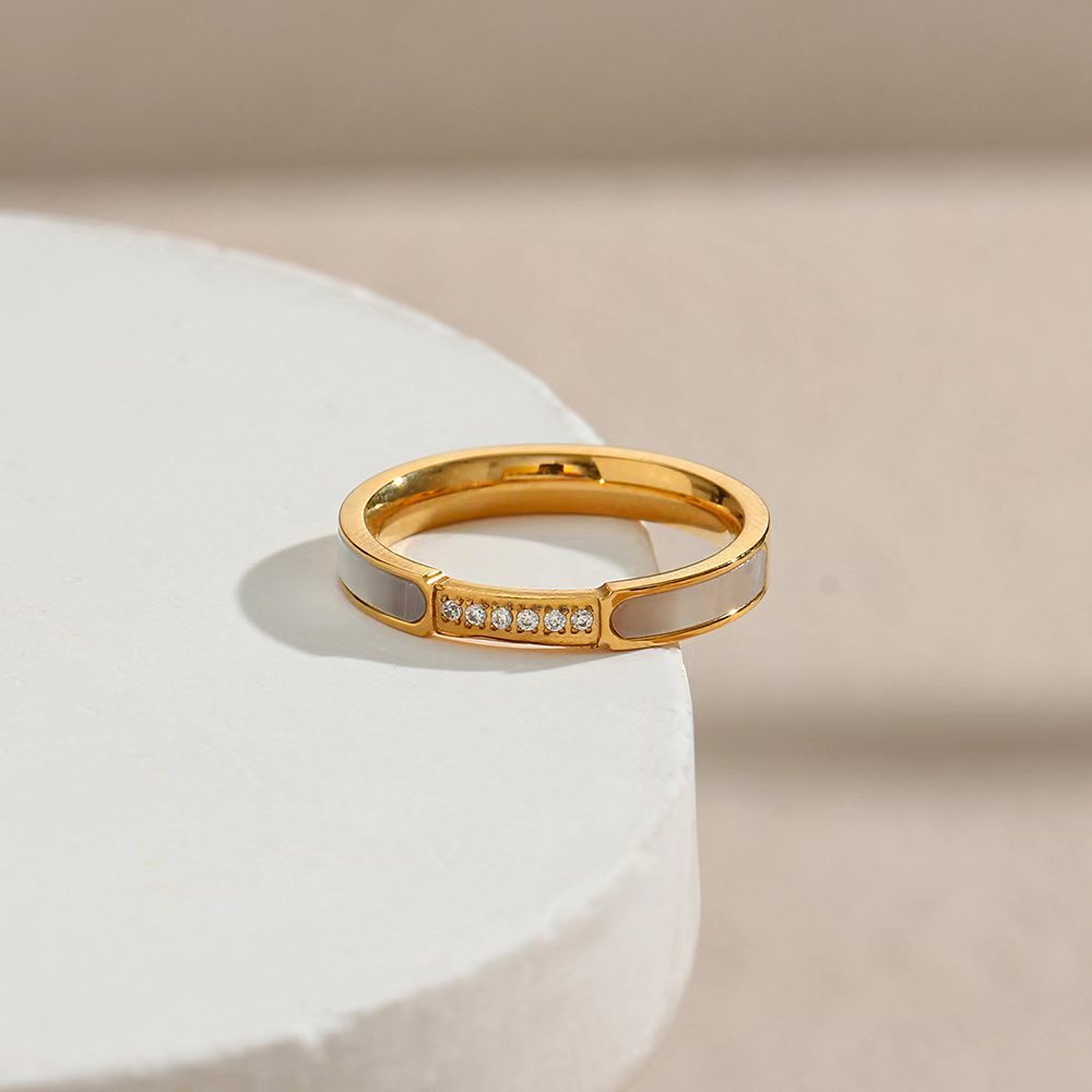 Bague en Or avec Diamant-Simulant Gabrielle