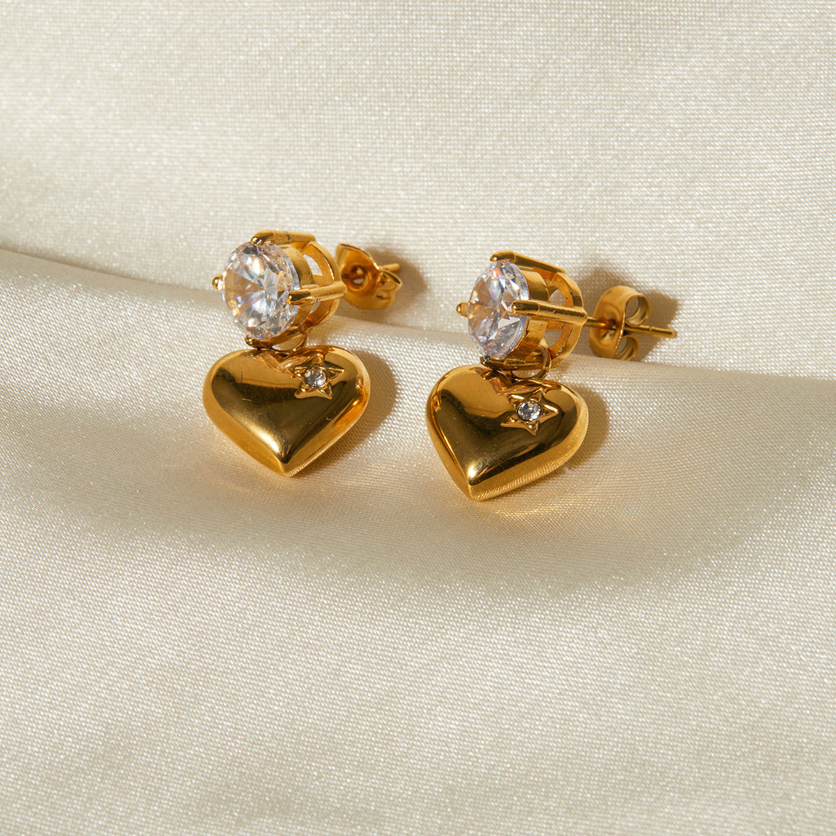 Boucles d'oreilles en or Emmeline Herz
