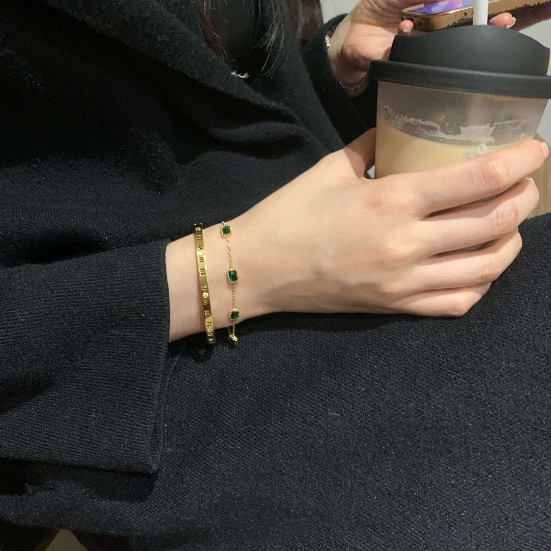 Bracelet vert Erin