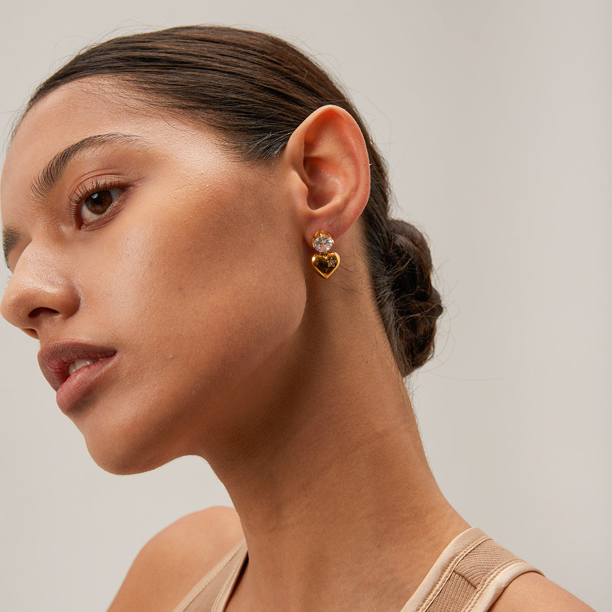 Boucles d'oreilles en or Emmeline Herz