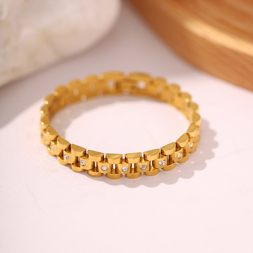 Bracelet en or doré