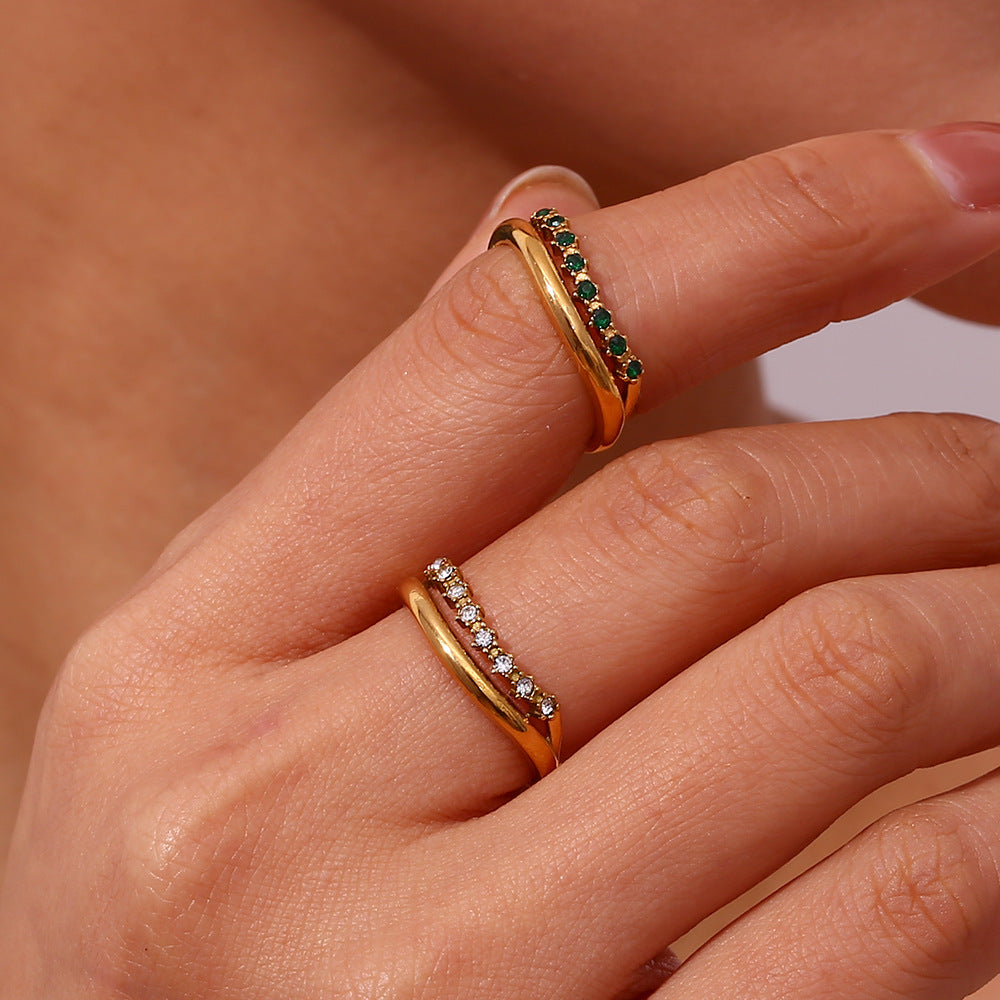 Bague en Or avec Diamant Simulant Adeline