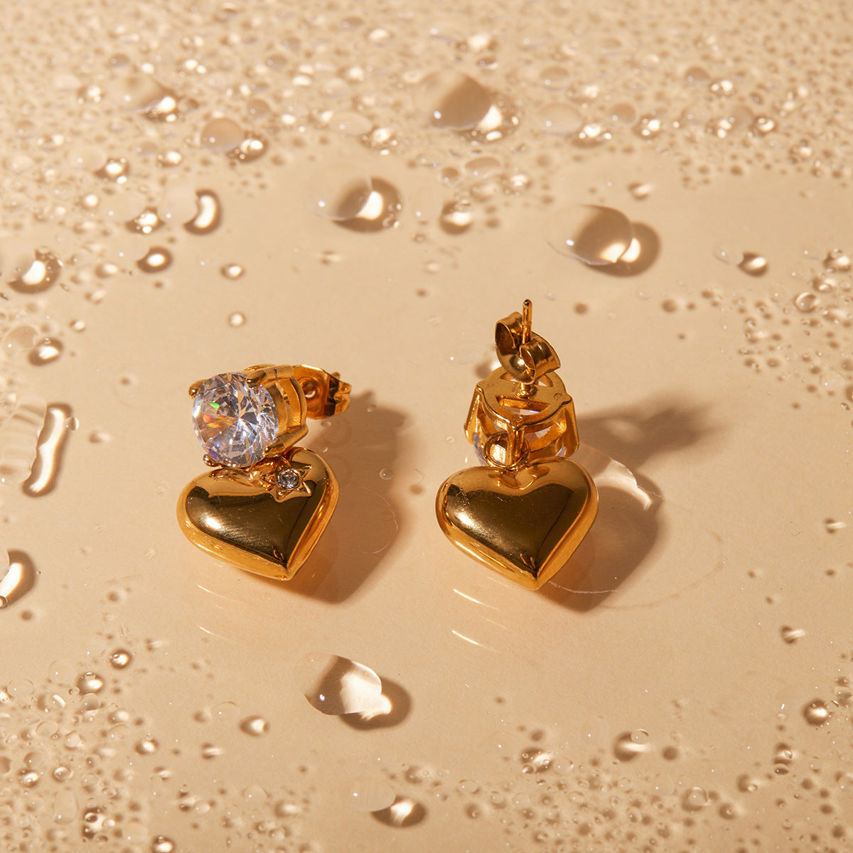 Boucles d'oreilles en or Emmeline Herz