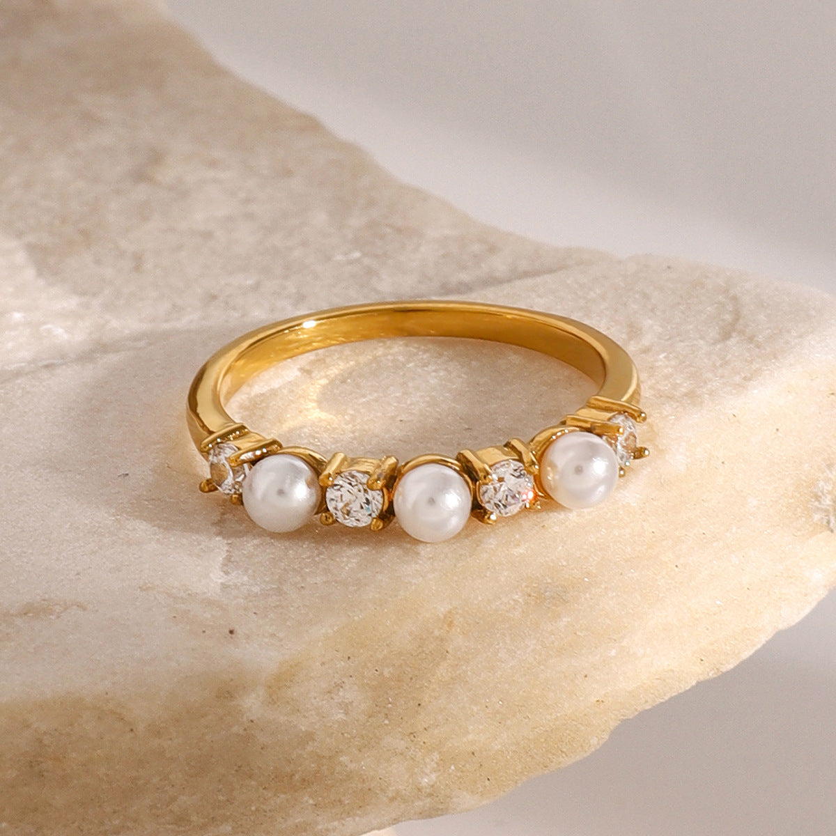 Bague en Perles de Diamant Keisha