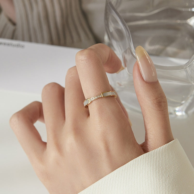 Bague en Or avec Diamant-Simulant Gabrielle