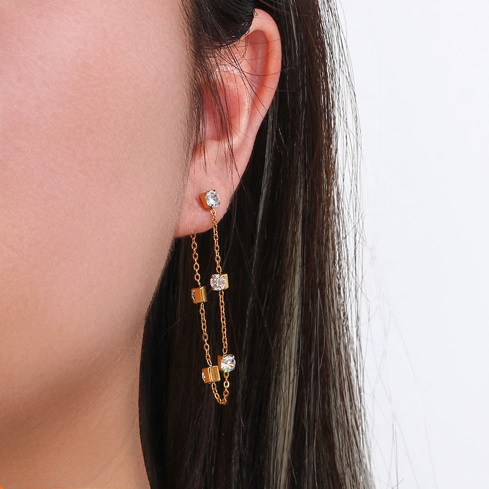 Boucles d'oreilles en diamant Iris