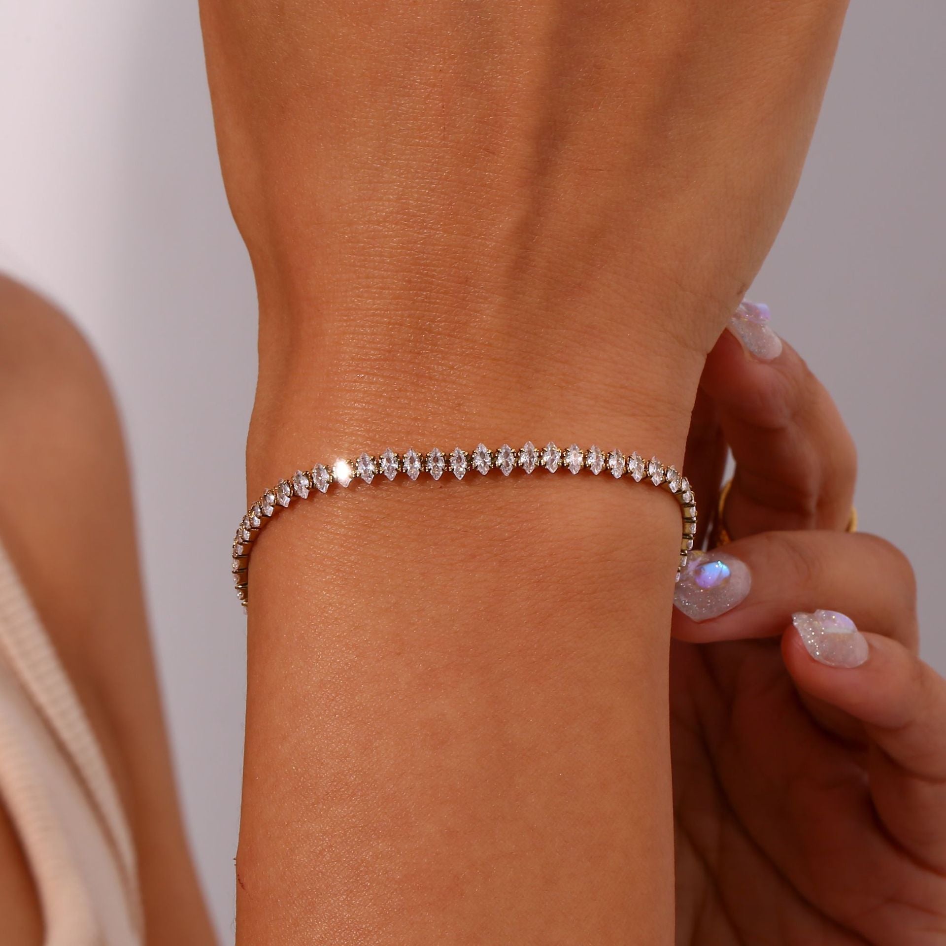 Bracelet de Tennis en Diamant Wisteria