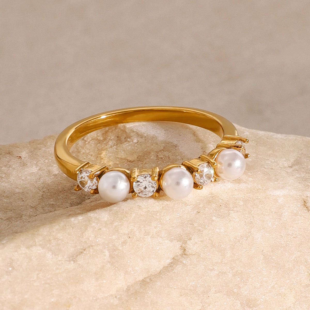 Bague en Perles de Diamant Keisha