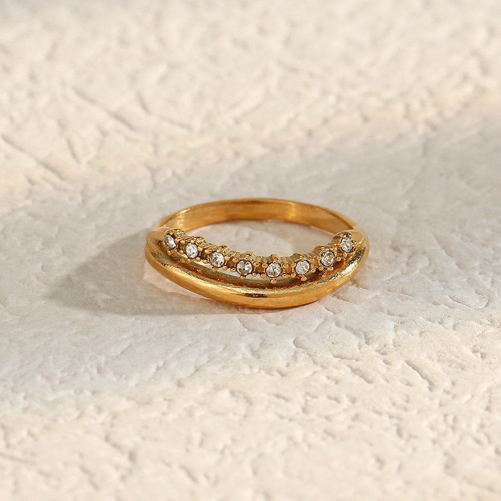 Bague en Or avec Diamant Simulant Adeline