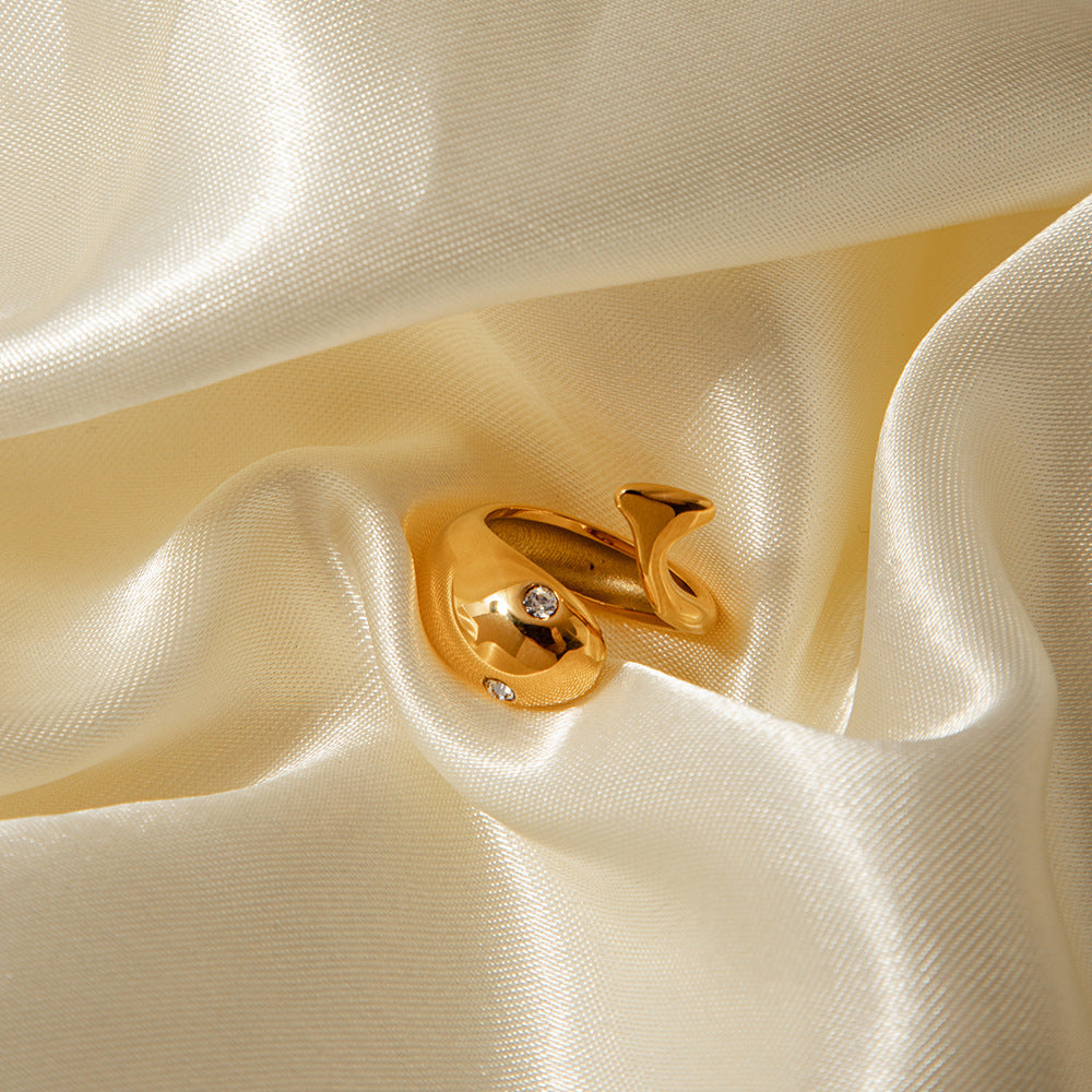 Bague Serpent Etta Or