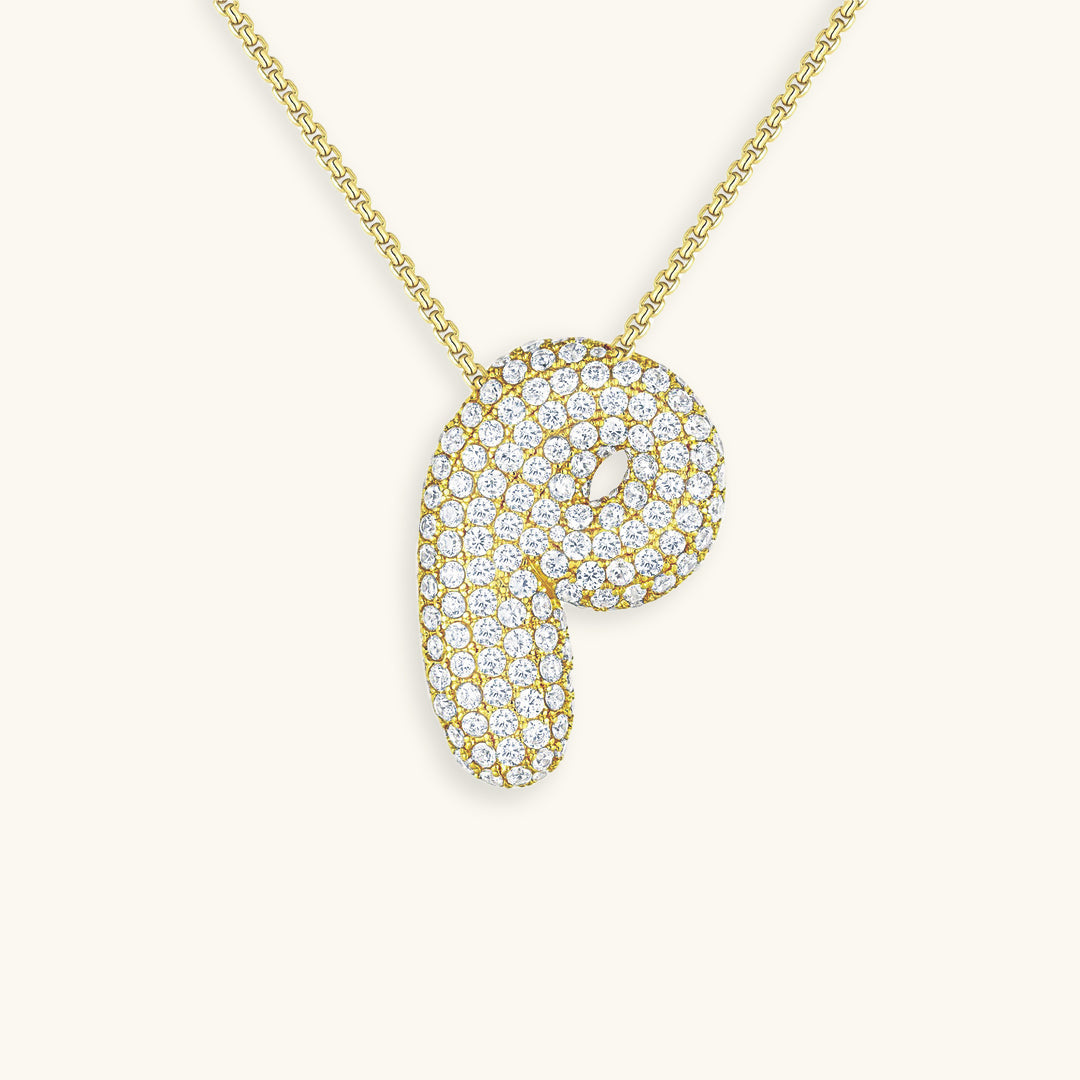 Collier Bubbly Initial-Diamant