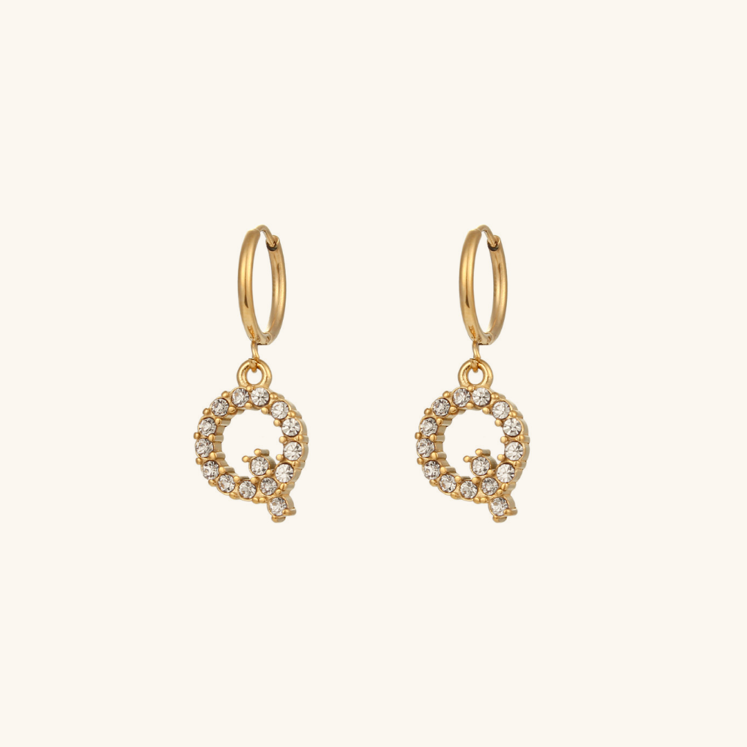 Boucles d'oreilles Initiales Wilhemina