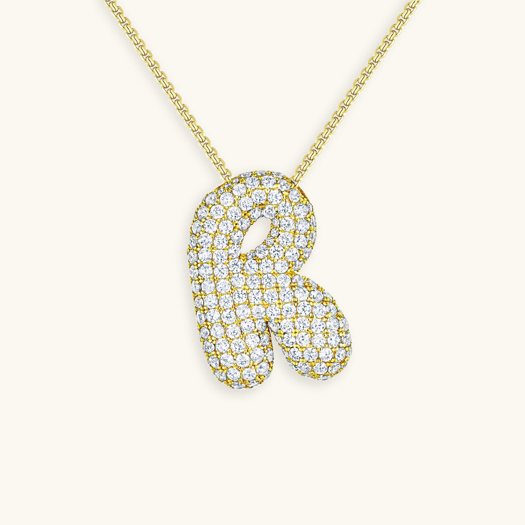 Collier Bubbly Initial-Diamant