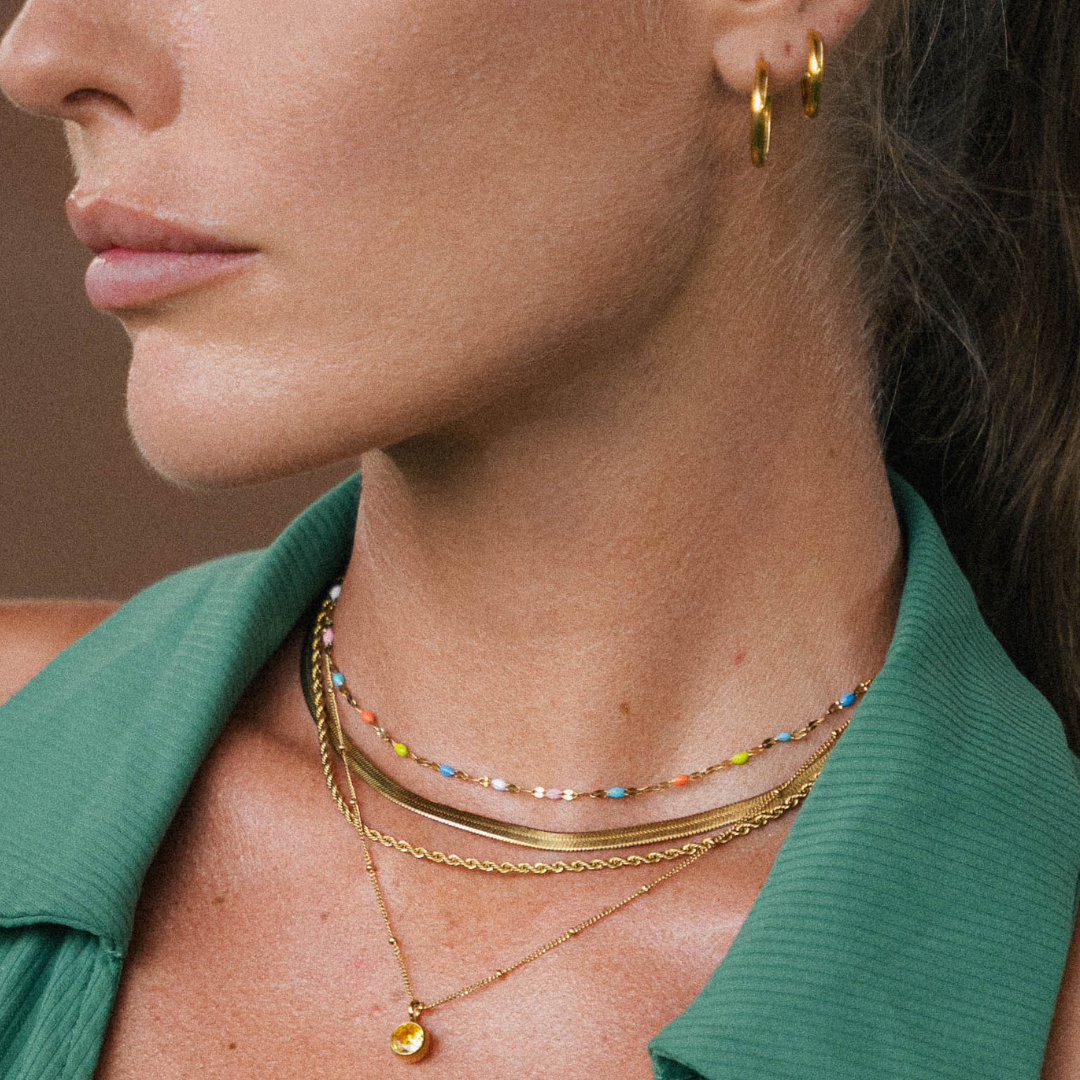 Choker Dainty Arc-en-ciel