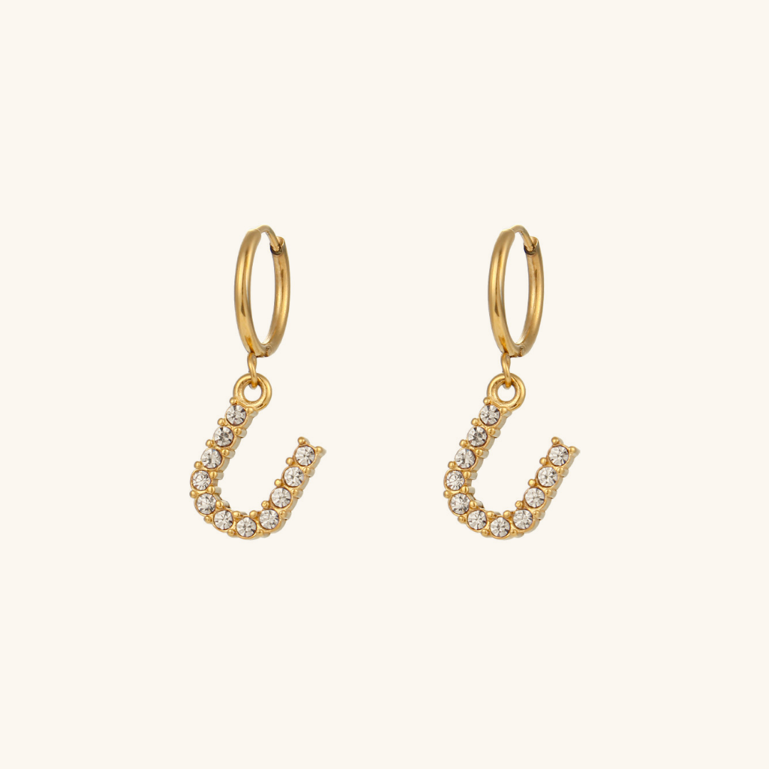 Boucles d'oreilles Initiales Wilhemina