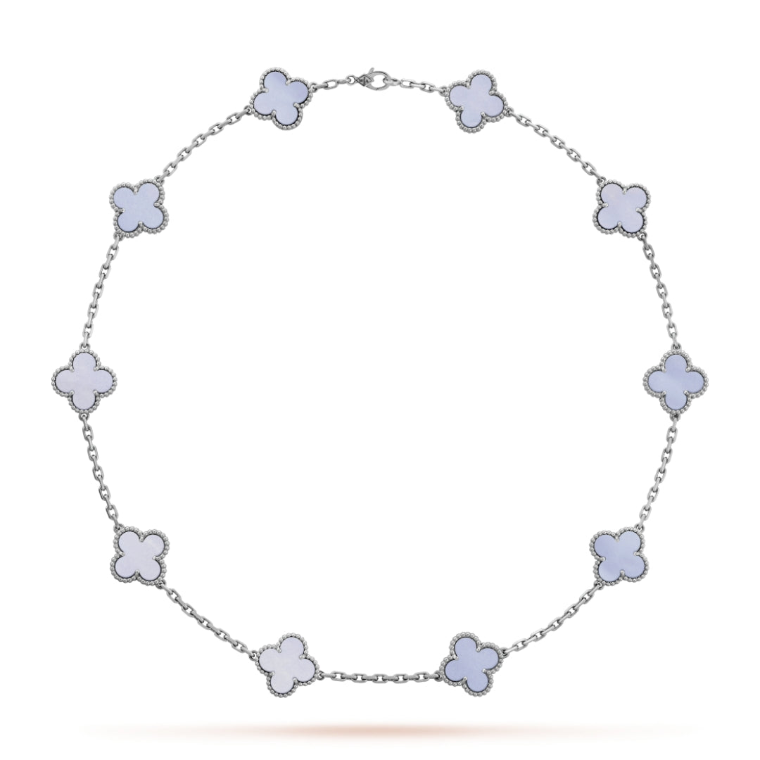 CLOVER | Collier en violet avec 10 motifs