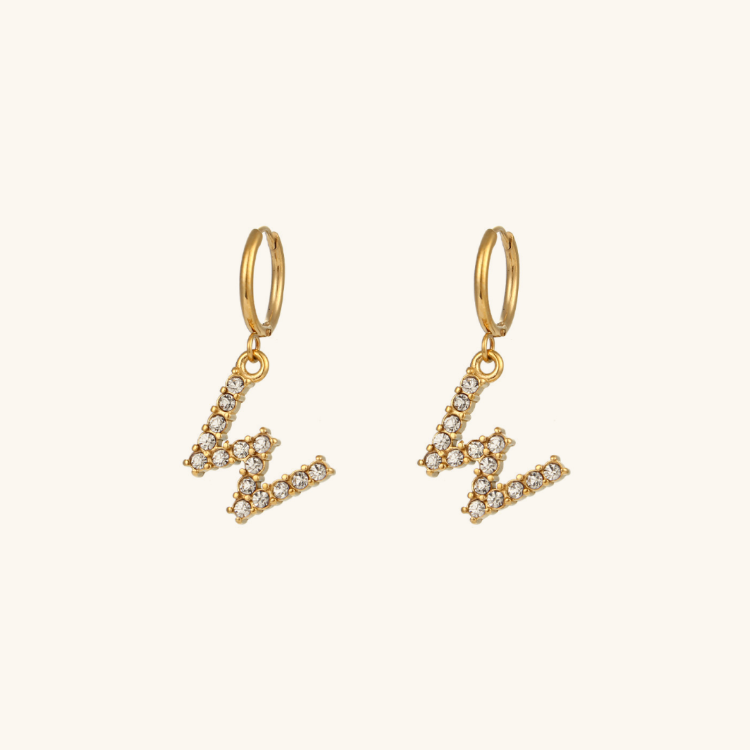 Boucles d'oreilles Initiales Wilhemina