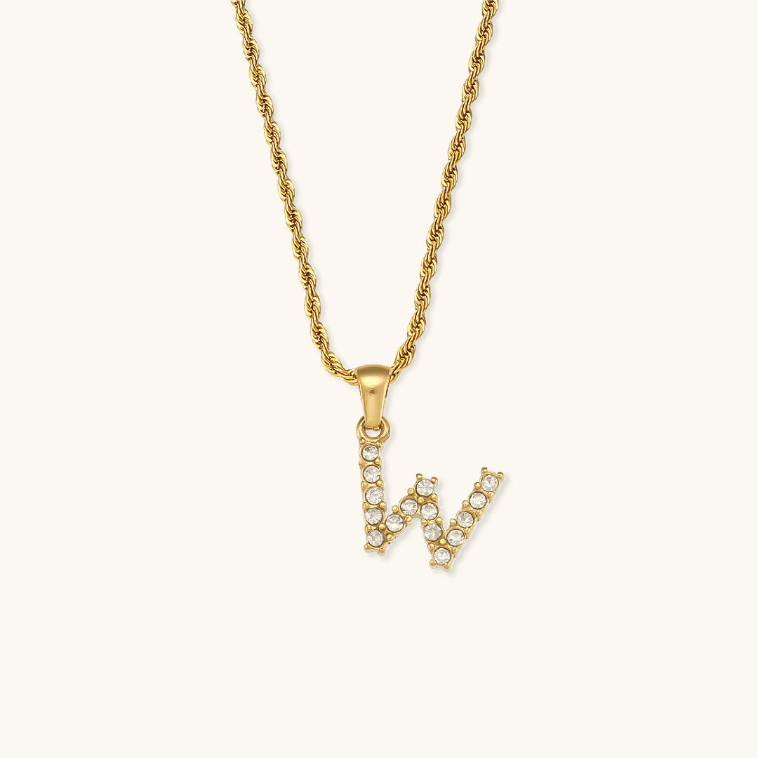 Collier en diamant avec initiales Maeve Buchstaben