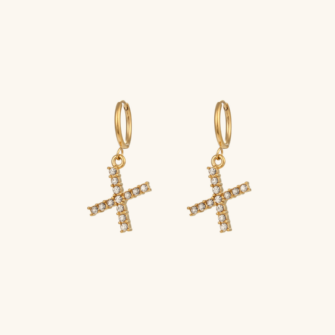 Boucles d'oreilles Initiales Wilhemina