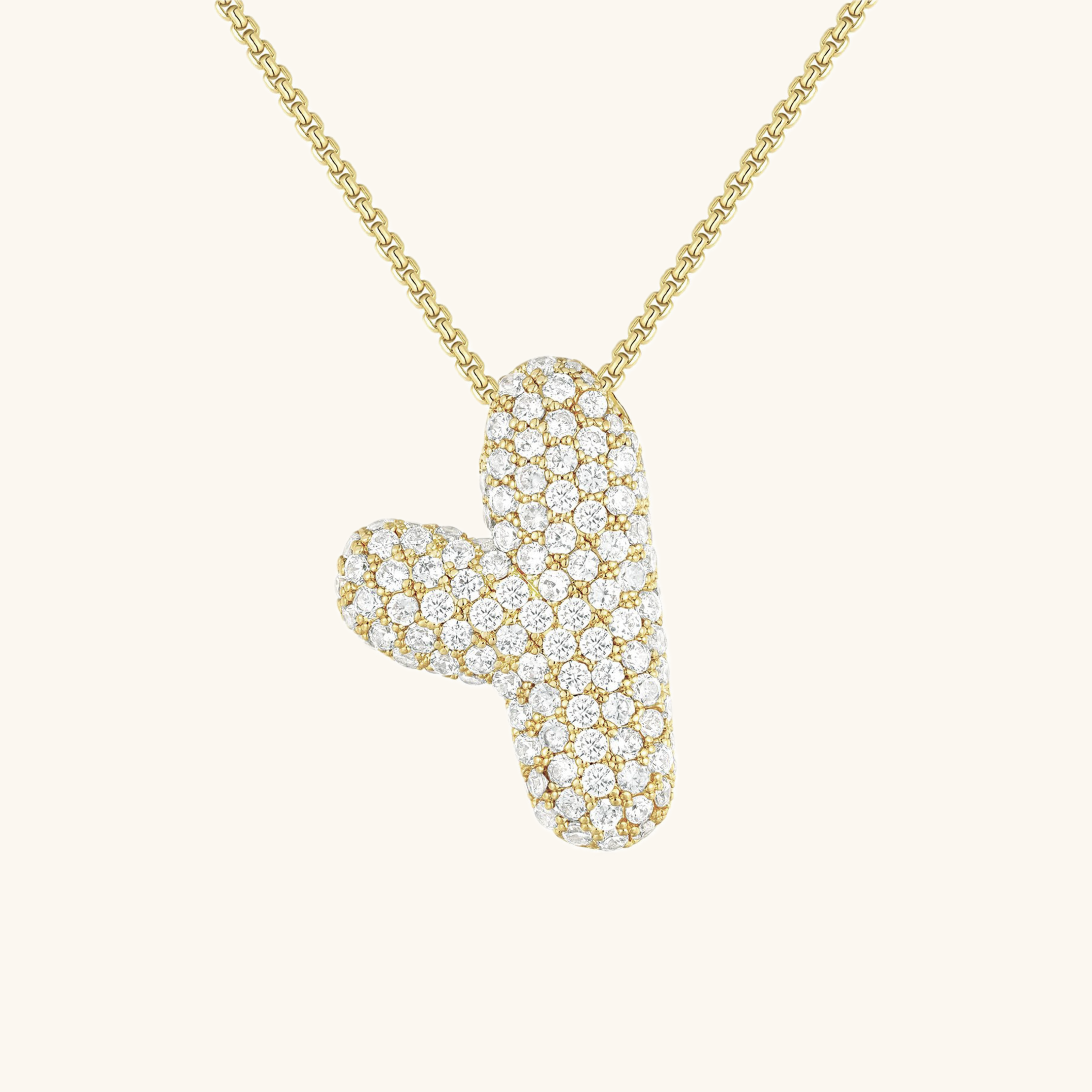 Collier Bubbly Initial-Diamant