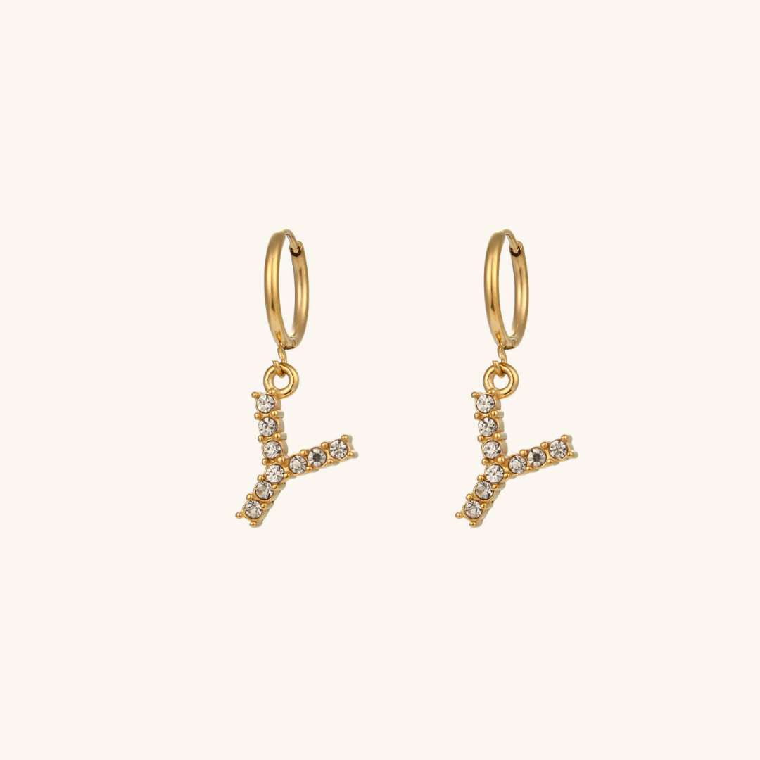 Boucles d'oreilles Initiales Wilhemina