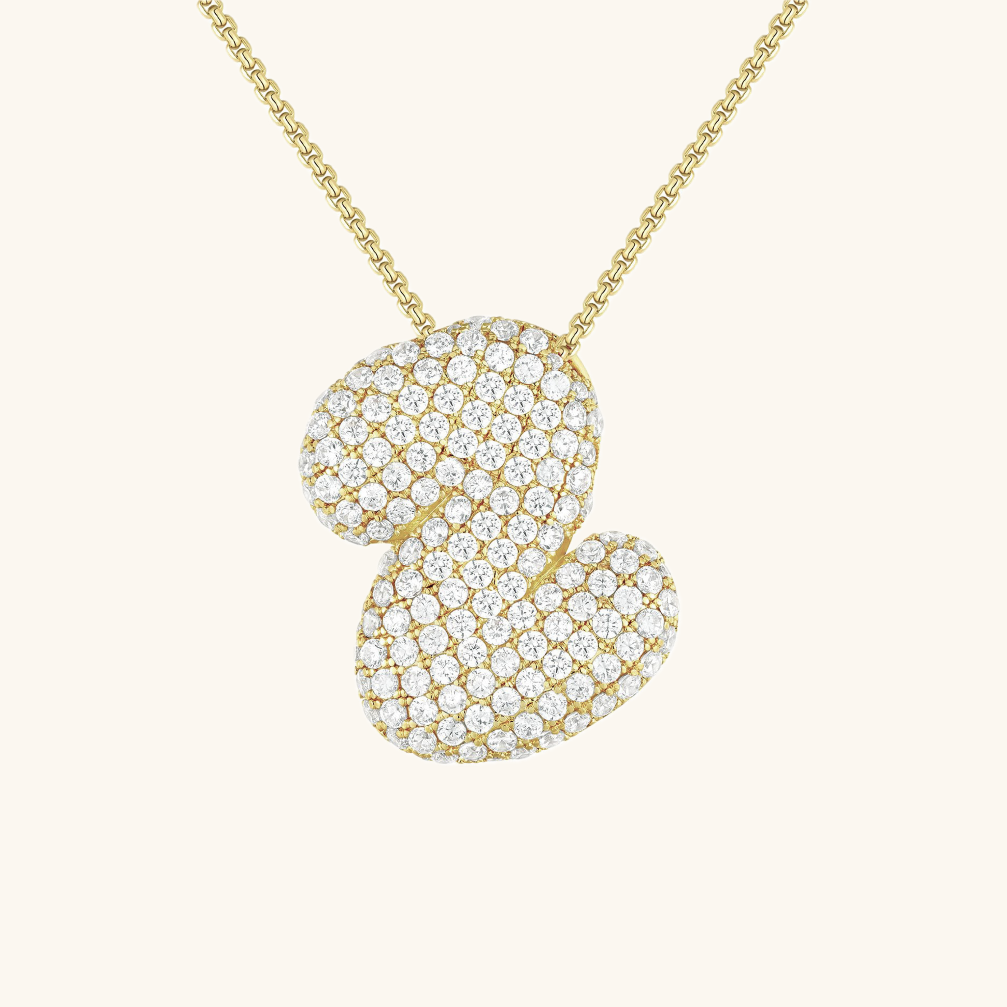 Collier Bubbly Initial-Diamant