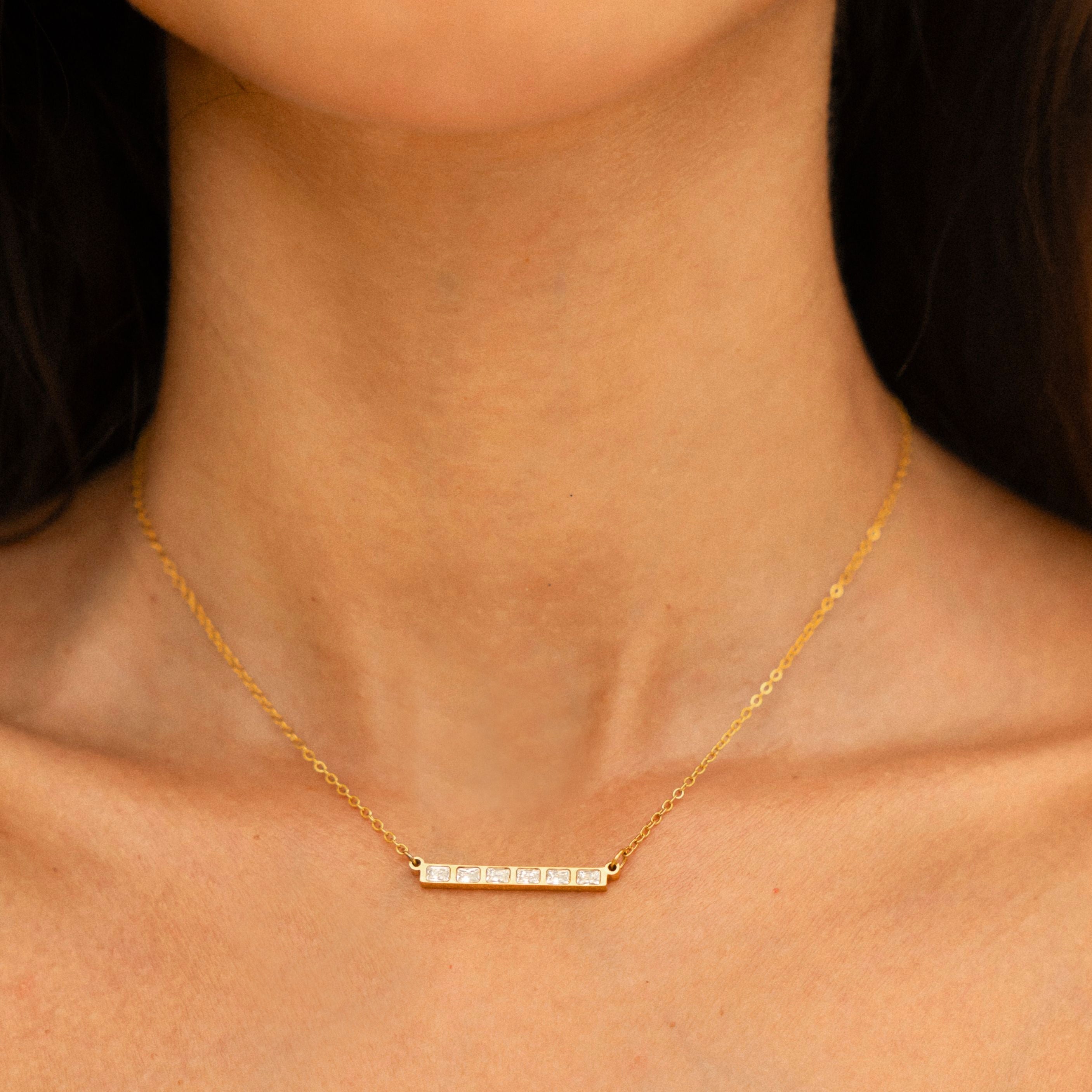 Collier Ligne Baguette