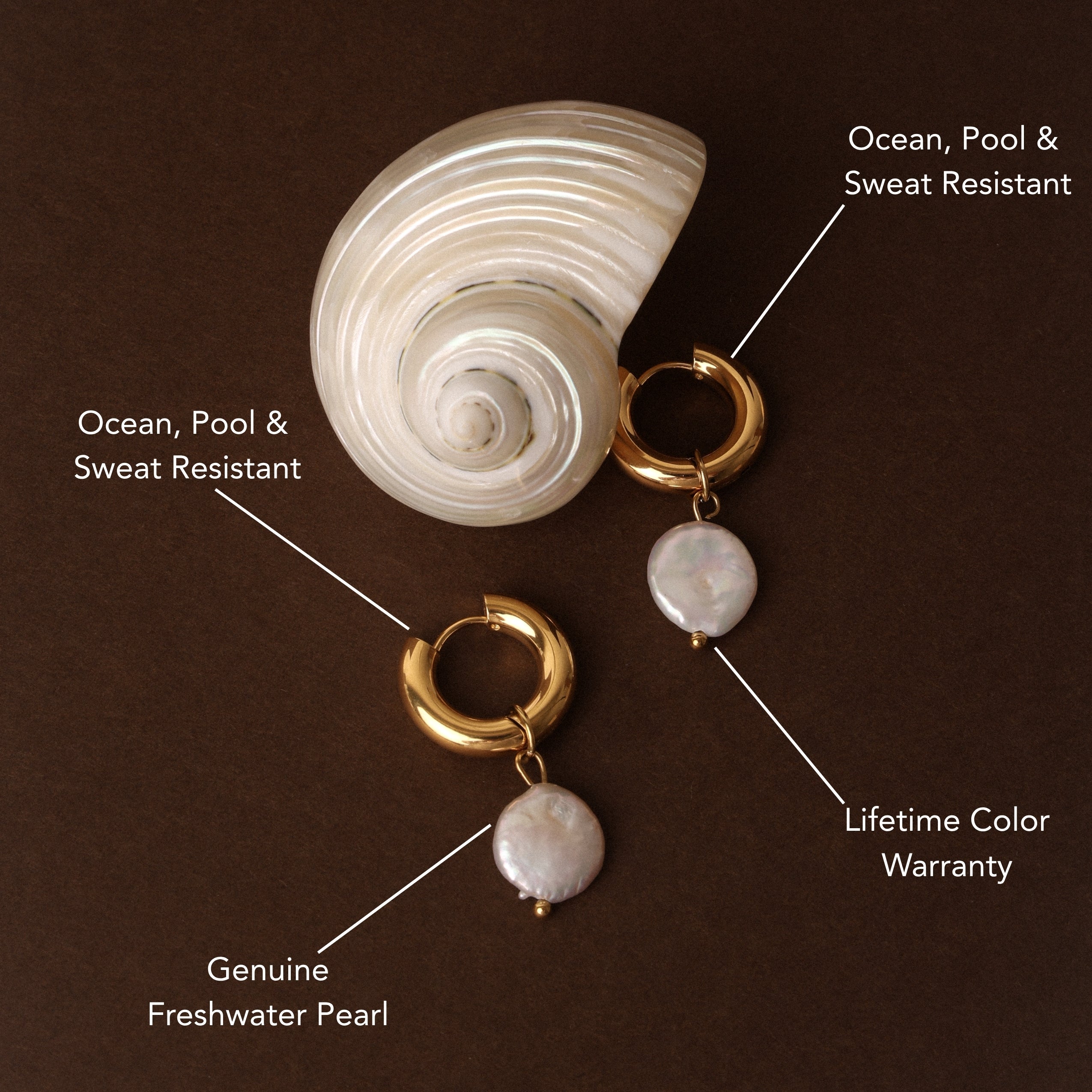 Boucles d'oreilles Chunky en perles
