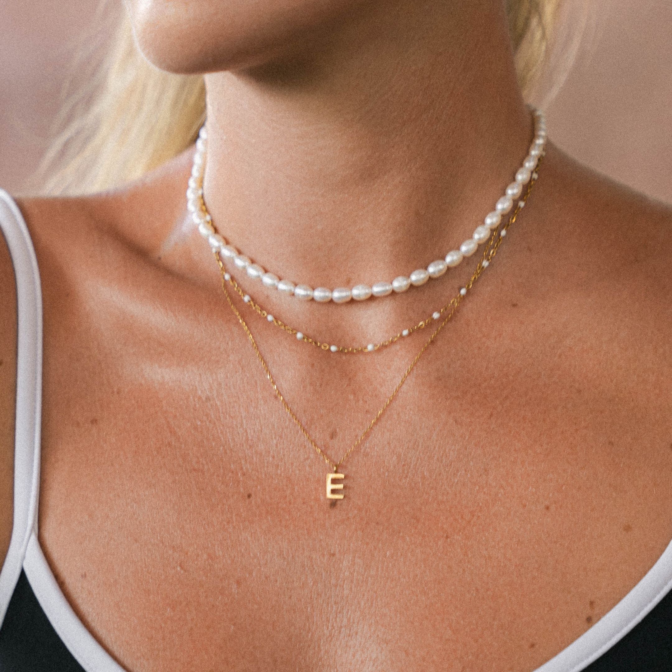 Collier avec initiales