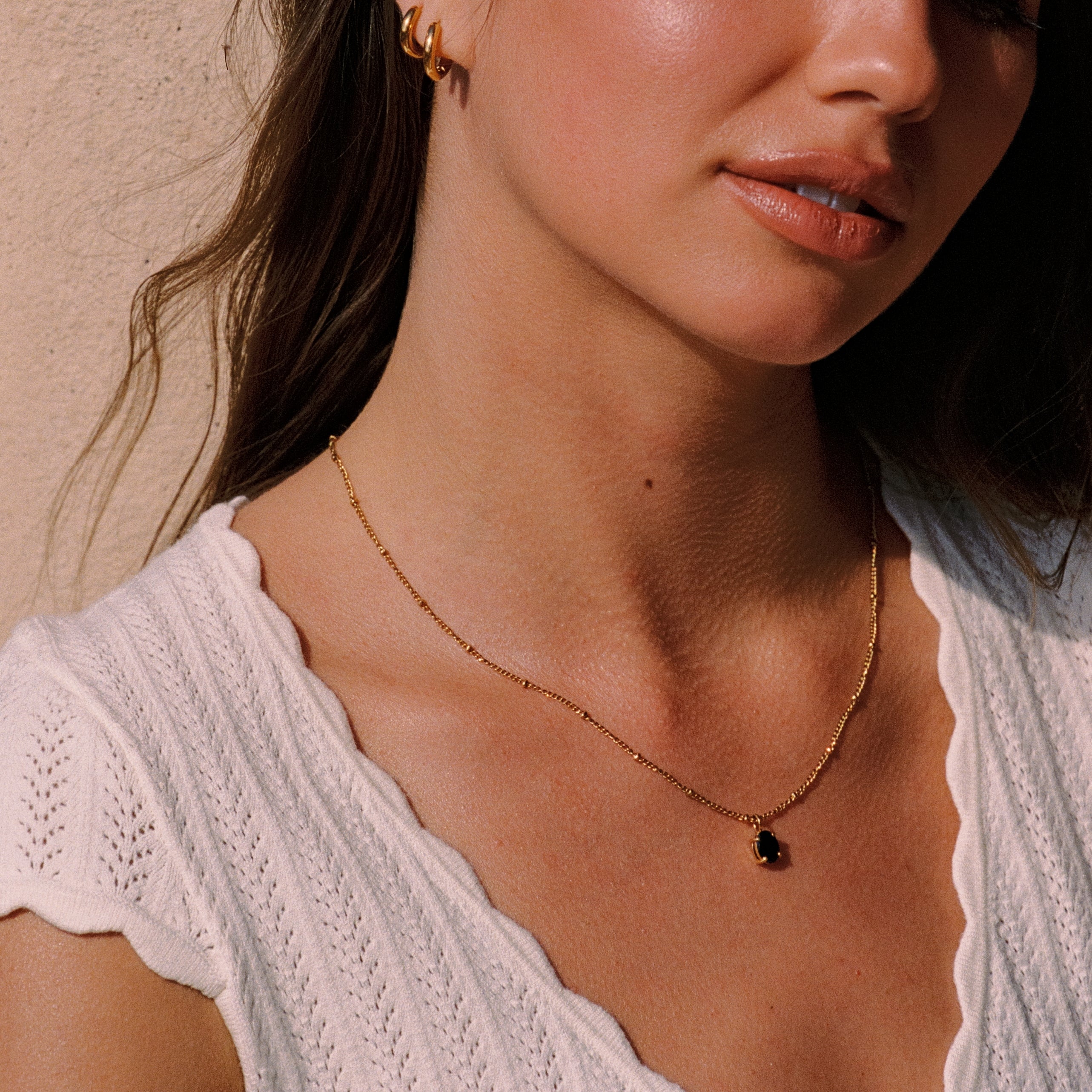 Collier en Obsidienne